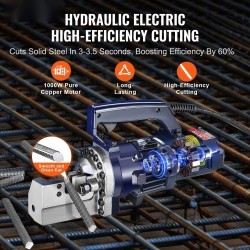 Hydraulinen sähkökäyttöinen raudoitusleikkuri 1000W 4–20 mm RC-20