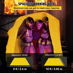 Hitsaus- ja palosuojapeite lasikuitukangas 2,4 x 3,05 m messinkirenkailla