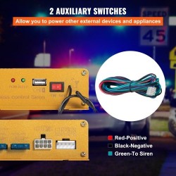 Sireenijärjestelmä ajoneuvoon 400W 2 torvea 8 äänitilaa 12V