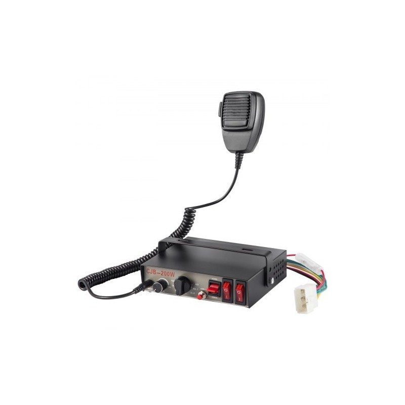 Hätävaroitussarja 200W 12V muovikotelo 125 dB 9 ääntä käsimikrofoni ajoneuvoihin
