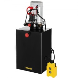 Hydraulinen tehopaketti 20 kvartin terässäiliö 12 voltin kaksoisvaikutteinen kippiperävaunuille