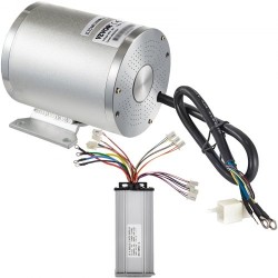 Tasavirtaharjamoottoripaketti 48V 1800W puhdas kuparikäämitys alumiinikuori ohjain poljin laturi