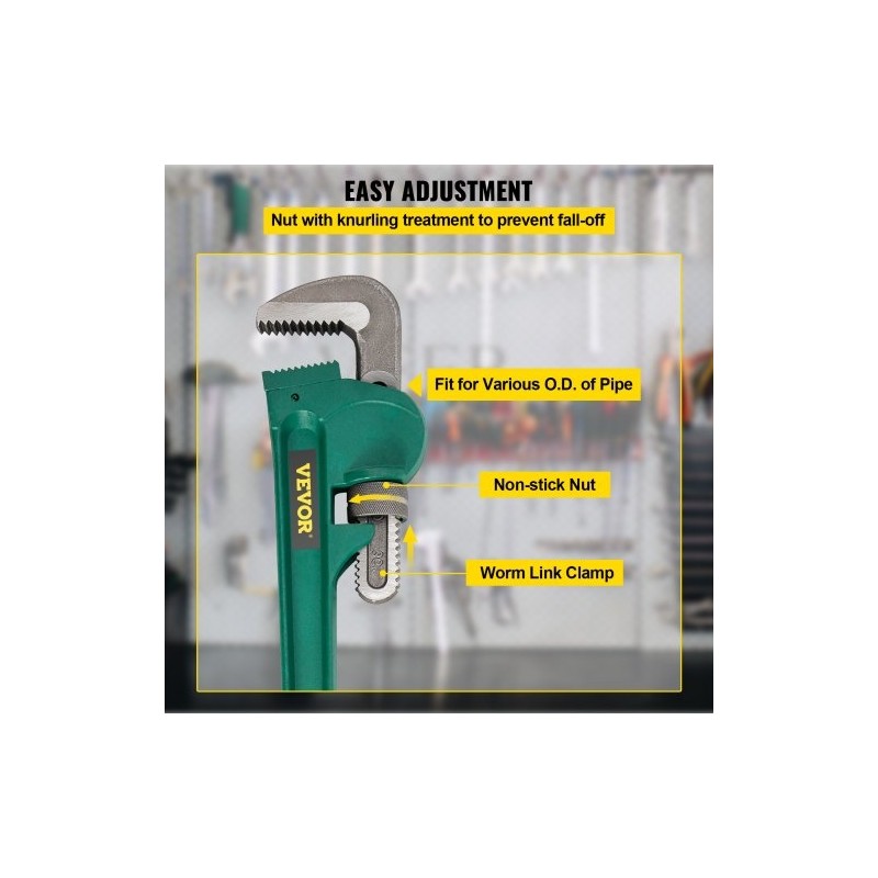 Putkiavain valuteräs suora 91 cm 85 mm leukakapasiteetti raskaan käytön
