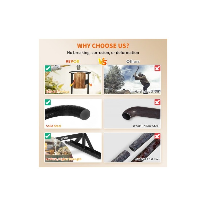 Manuaalinen XL puunkatkaisija jauhemaalattu teräsrunko V-muotoinen terä 21,8 cm