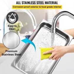 Täysikokoinen 1-säiliöinen sähköinen ruoanlämmitin 9 l ruostumatonta terästä ravintoloihin