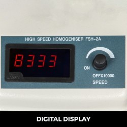 Laboratoriohomogenisaattori 200 wattia digitaalinen näyttö ruostumaton teräs 22000 kierrosta minuutissa kahdeksan lasia