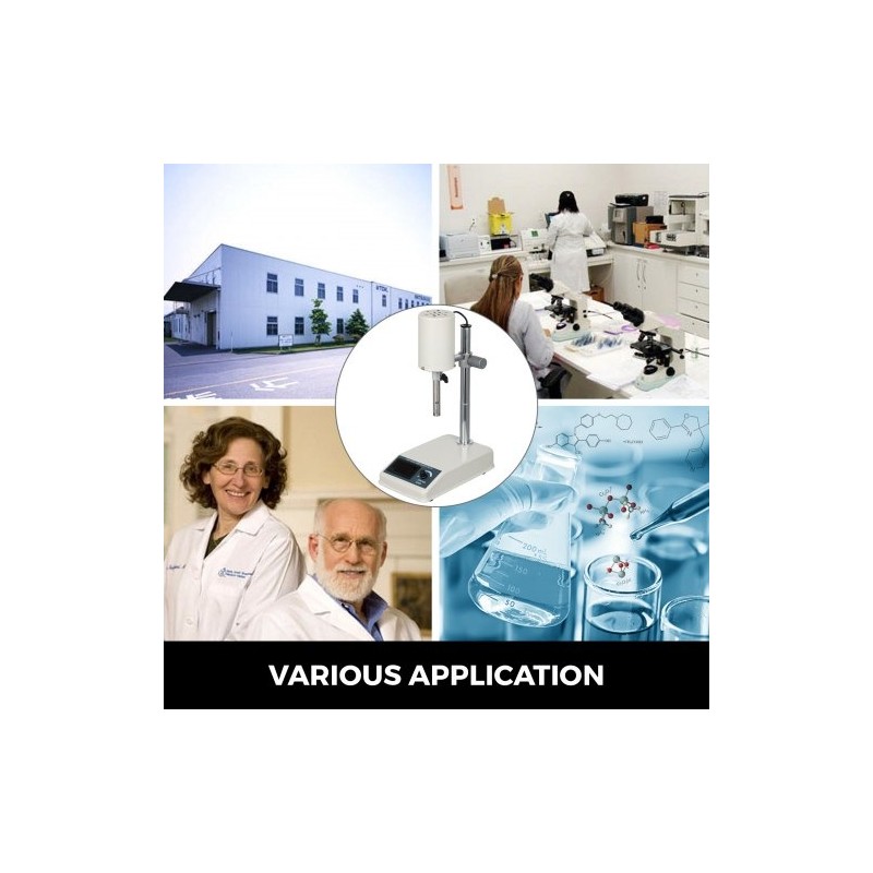 Laboratoriohomogenisaattori 200 wattia digitaalinen näyttö ruostumaton teräs 22000 kierrosta minuutissa kahdeksan lasia