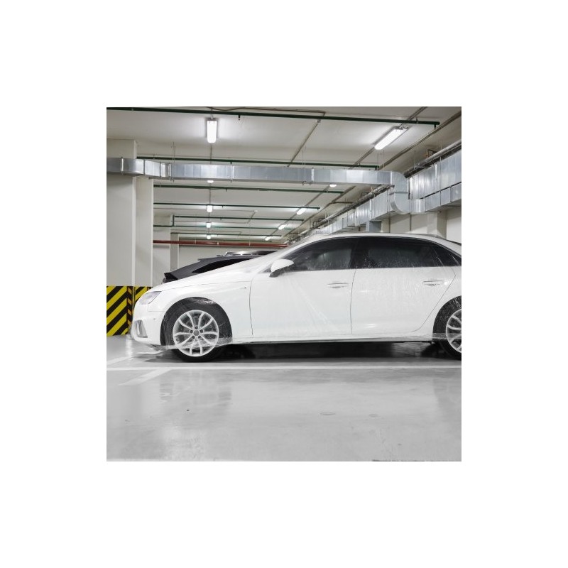 Auton kertakäyttöinen läpinäkyvä suojapeite matalatiheyksinen polyeteenimuovi 3,8 x 6,6 m 10 kpl