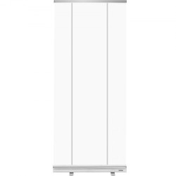 Lattialla seisova rullattava suojaseinä PET-kalvo alumiinijalusta 121x200 cm