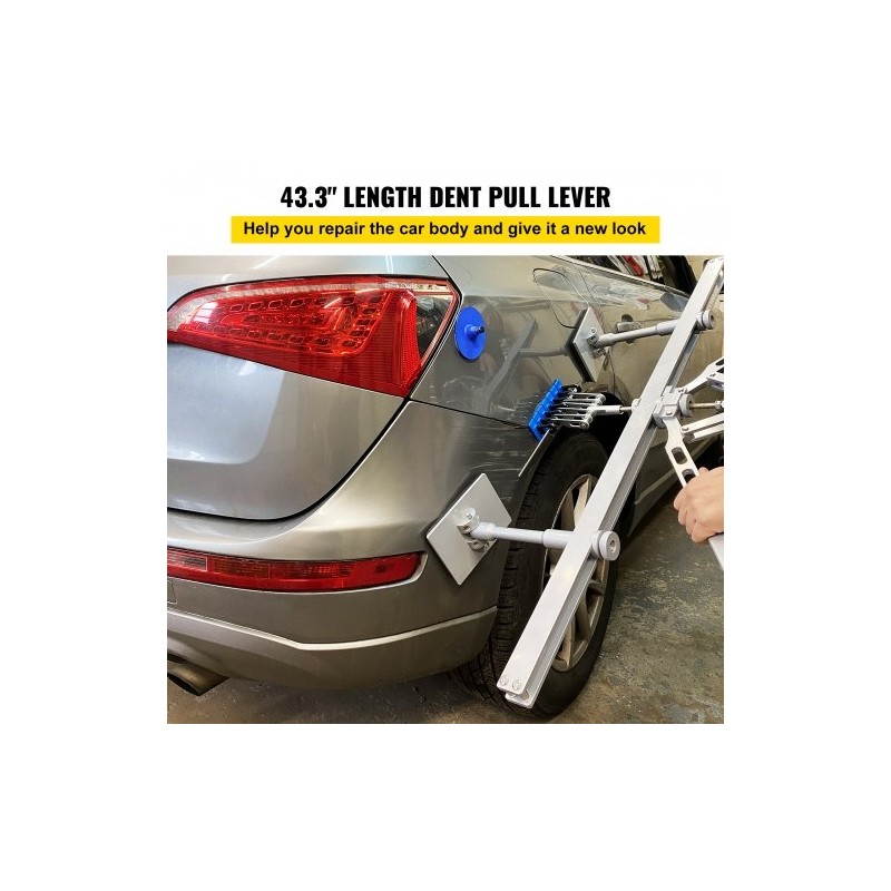 Lommonoitinvipu alumiiniseosta 110 cm kaksivartinen autokorin oikaisuun säädettävillä tukijaloilla