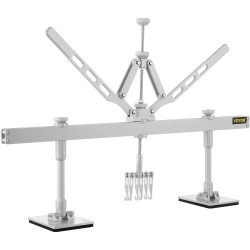 Lommonoitinvipu alumiiniseosta 110 cm kaksivartinen autokorin oikaisuun säädettävillä tukijaloilla