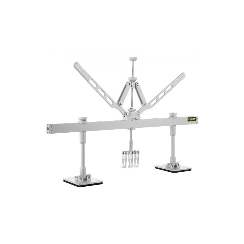 Lommonoitinvipu alumiiniseosta 110 cm kaksivartinen autokorin oikaisuun säädettävillä tukijaloilla