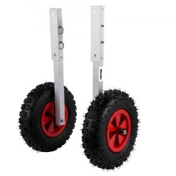 Peräpeiliin asennettava veneen kuljetuspyöräsarja 12 tuuman ilmakumirenkailla alumiiniseosvarret 4 pikalukitustappia 272 kg