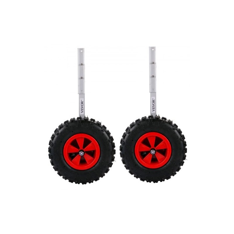 Peräpeiliin asennettava veneen kuljetuspyöräsarja 12 tuuman ilmakumirenkailla alumiiniseosvarret 4 pikalukitustappia 272 kg