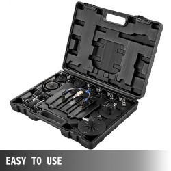 Paineilmainen jarrujen ja kytkimen ilmaussarja viiden litran säiliöllä manometrilla