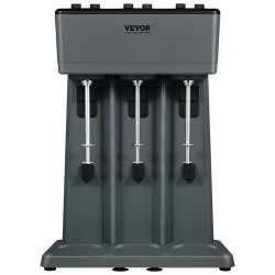 Pirtelökone ruostumatonta terästä kolmipäinen kolmella 820 millilitran kupilla