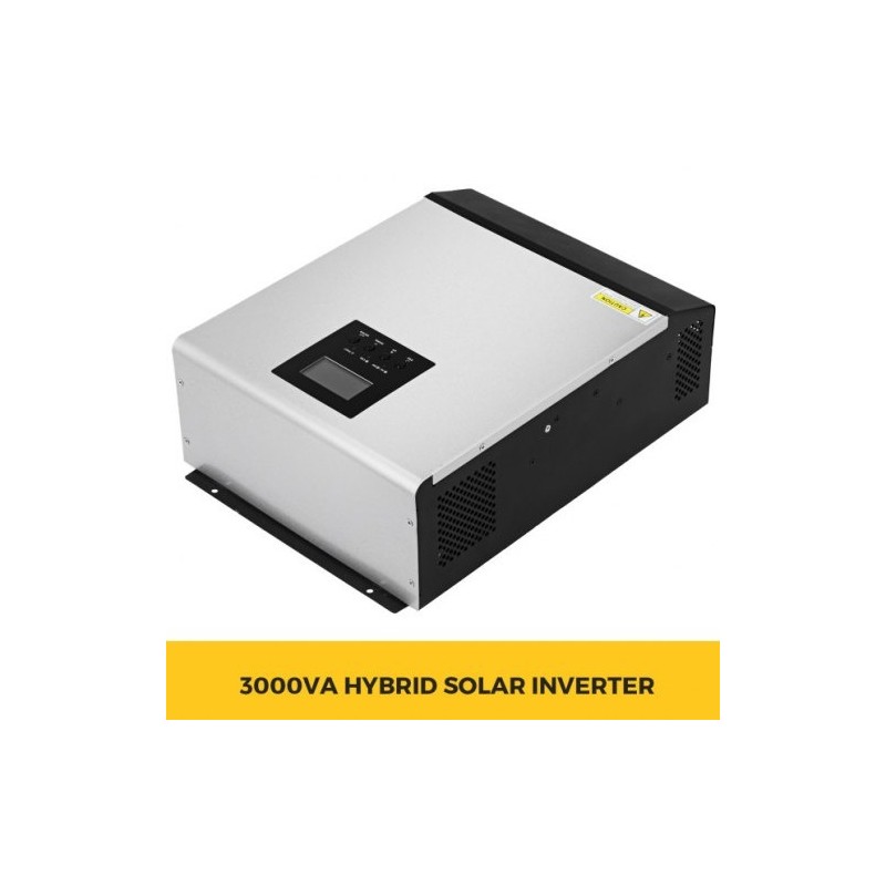 Hybridi aurinkoinvertteri 24V 2400W 3000VA puhtaan siniaallon MPPT AC-laturi