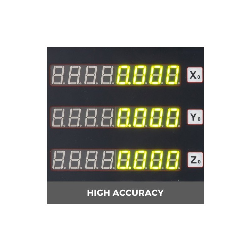 3-akselinen monitoiminen digitaalinen DRO-näyttö tarkalla lineaariskaalalla sorveille ja jyrsinkoneille