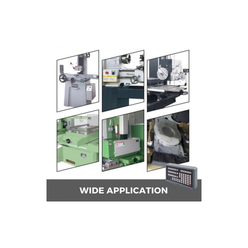 3-akselinen monitoiminen digitaalinen DRO-näyttö tarkalla lineaariskaalalla sorveille ja jyrsinkoneille