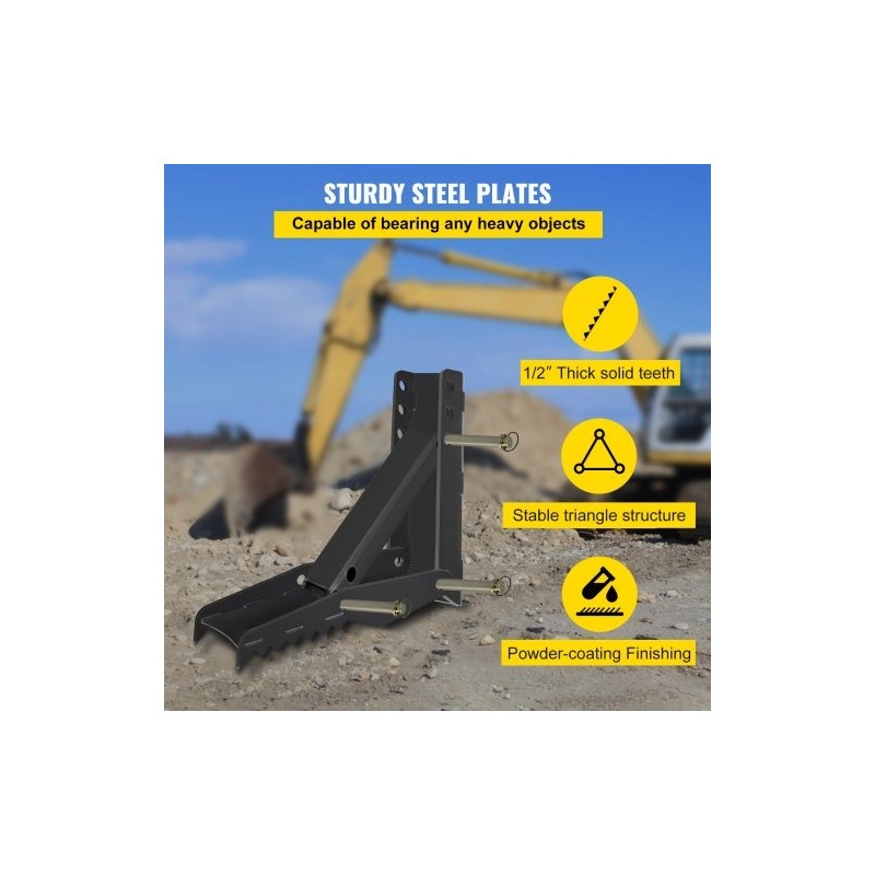 Kaivinkoneen tartuntapeukalo 24 tuumaa teräs puolituuman hammastuslevy pultattava