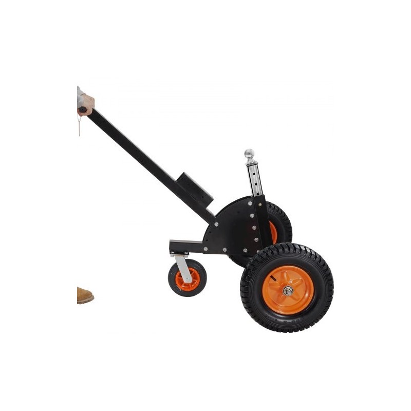 Perävaunun siirtäjä hiiliteräs 680 kg 60–90 cm kuula 16 tuuman renkailla