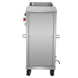 Sähköinen lihaleikkuri ruostumattomasta teräksestä 750 wattia 500 kilogrammaa tunnissa teräväli 3 millimetriä