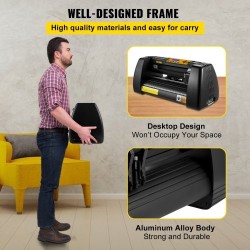 Vinyylileikkuri ja piirtokone 14 tuuman pöytämallinen 285 mm leikkuuleveydellä mukana ohjelmisto