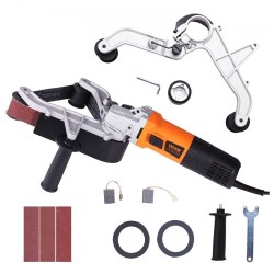 Putkihiomakone 1300 W 6-portainen nopeudensäätö alumiiniseosrunko 3 hiomanauhaa