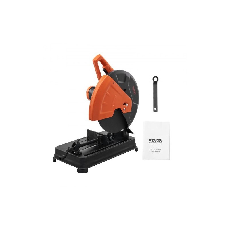 14-tuumainen katkaisusaha metallille 2300 wattia 0–45 asteen puristin 80-hampainen hiomalaikka