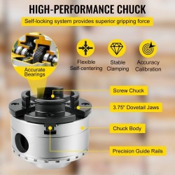 Puunsorvin teräs nelileukainen istukkasarja 95 mm 5 leukasarjaa kulhojen ja karojen kiinnitykseen