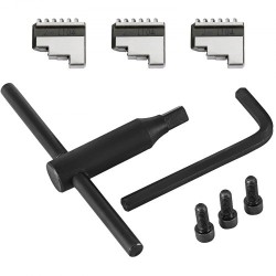 Sorvin istukka karkaistu teräs 100 mm kolmeleukainen itsekeskittyvä kaksi leukasarjaa