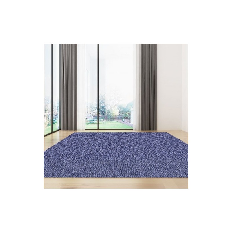 Merimatto polyesterikuitu TPR-tausta sininen leveys 6 jalkaa pituus 39,3 jalkaa rullassa liukuestopinta
