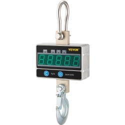 Ripustettava nosturivaaka digitaalinen 1000 kg alumiinirunko LED-näyttö kauko-ohjain