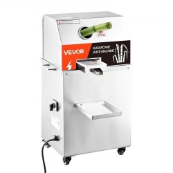 Sähköinen sokeriruokomehustin 800 wattia 3 ruostumatonta telaa 300 kilogrammaa tunnissa pyörillä