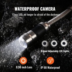 Viemärikamera putkien tarkastukseen 7 tuuman näyttö 1000TVL 30 metrin kaapeli