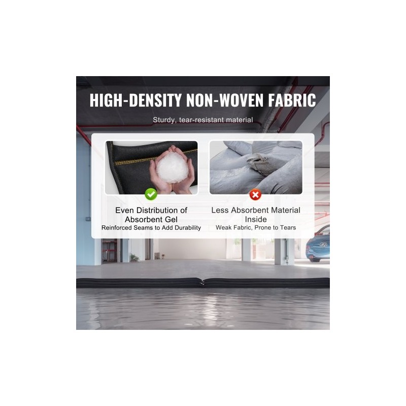 Tulvapadot ei-kudottua kangasta 3060 x 155 mm 8 kpl ovien suojaukseen