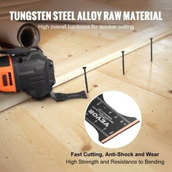 Värähtelevän monitoimityökalun titaanikarbidi-terässeosiset 3 kpl terät yleispikakiinnitys kovalle materiaalille metallille ja