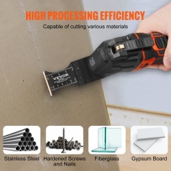 Värähtelevän monitoimityökalun titaanikarbidi-terässeosiset 3 kpl terät yleispikakiinnitys kovalle materiaalille metallille ja