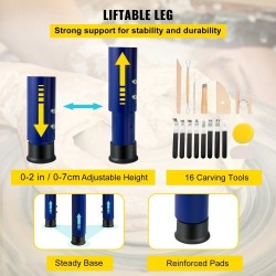 Savenvalantapyörä sähköinen 35 cm alumiinipyöröpöytä irrotettava allas jalkapoljin