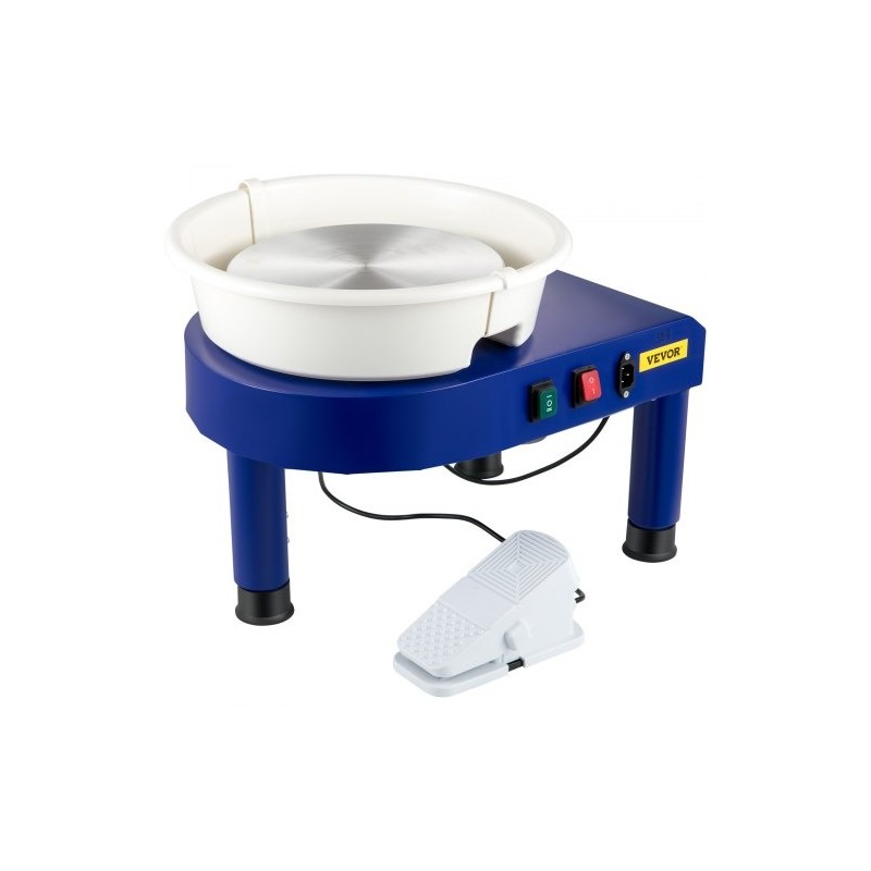 Savenvalantapyörä sähköinen 35 cm alumiinipyöröpöytä irrotettava allas jalkapoljin