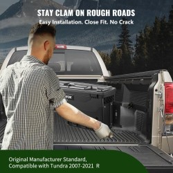 Lavaan asennettava säilytyslaatikko ABS-muovi ja hiiliteräs 25 L lukolla matkustajan puoli