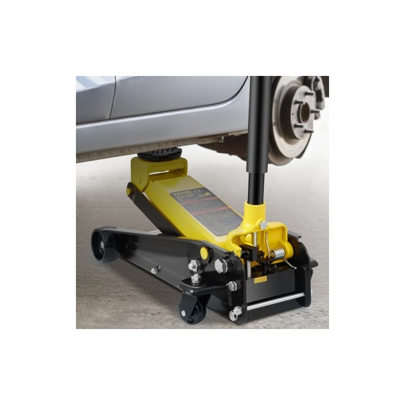 Matalaprofiilinen terästunkki 3 t nostokapasiteetti 130–508 mm nostokorkeus yksimäntäinen pikanostopumppu