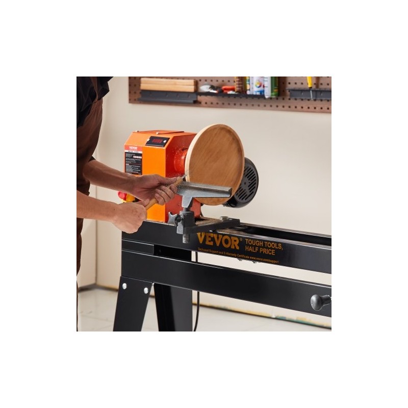 Puusorvi jalustalla 750 wattia 960 mm työpituus 350 mm halkaisija portaattinen nopeussäätö