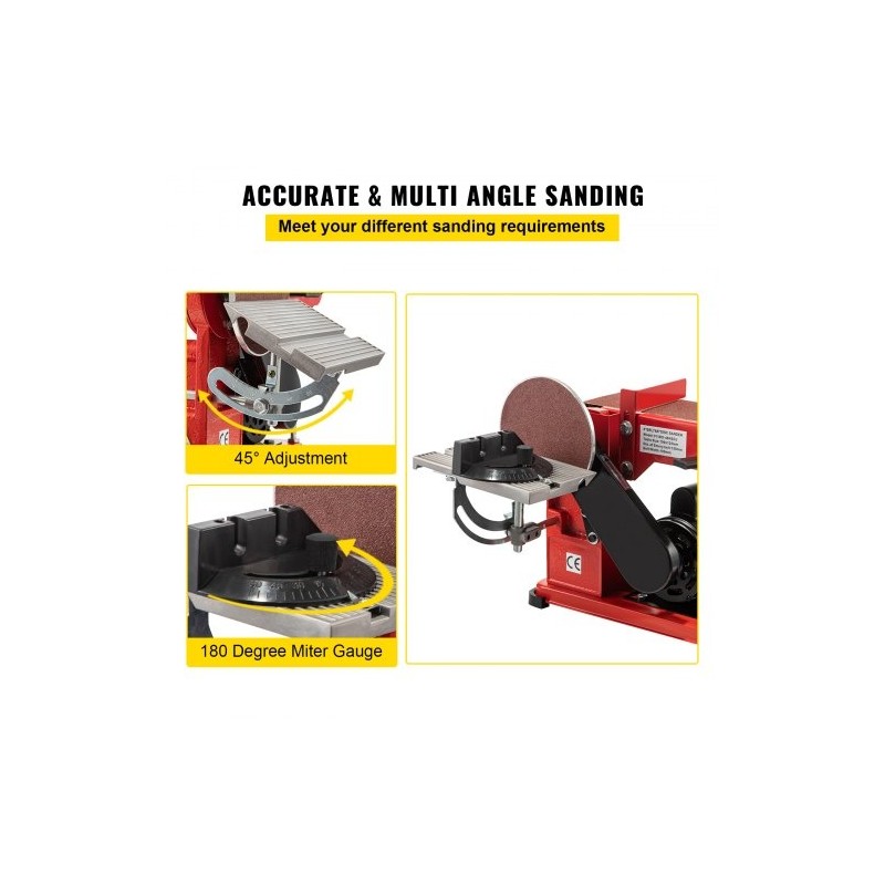 Nauha- ja laikkahiomakone penkille 915x100 mm hihna 150 mm laikka 375W teräsrunko