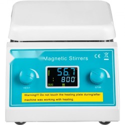 Magneettisekoittaja keraamisella kuumalevyllä digitaalinen 2 l laboratorioon 200–2000 r/min 300 °C