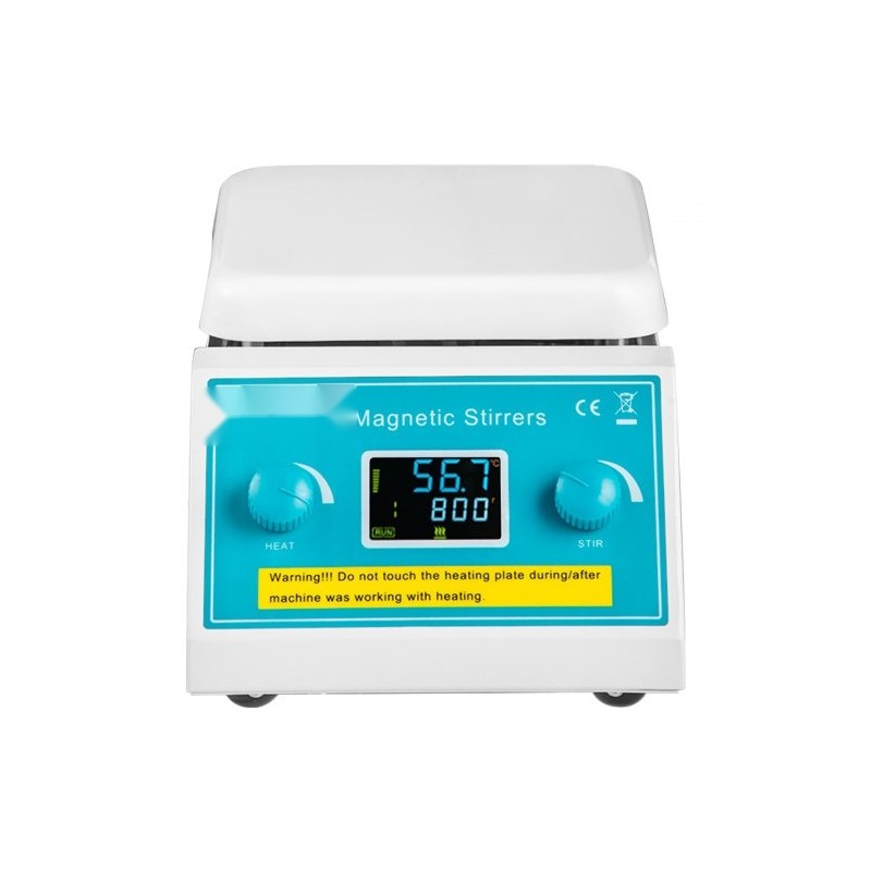 Magneettisekoittaja keraamisella kuumalevyllä digitaalinen 2 l laboratorioon 200–2000 r/min 300 °C