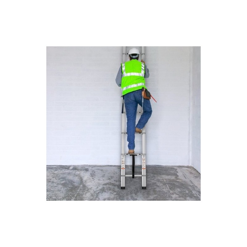 Teleskooppitikas alumiiniseoksesta 190 kilon kantavuus lukittuvat portaat liukumattomat jalkasuojat kompakti koko