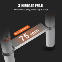 Teleskooppitikkaat alumiiniseoksesta 12 tasoa 459 cm avattuna 190 kg kantavuus