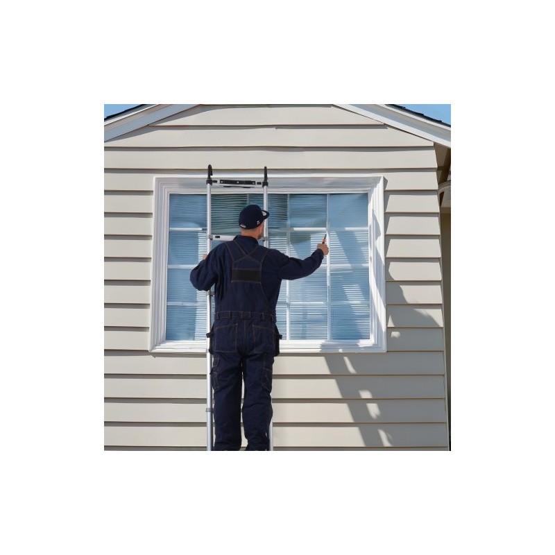 Teleskooppitikkaat alumiiniseos 5036 mm 190 kg kokoontaittuva monipainikkeinen lukitus