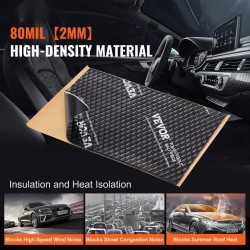 Äänieristysmatto butyylikumipohjainen 2 mm 0,9 m² 10 kpl timanttikuvioitu alumiinifolio autoon